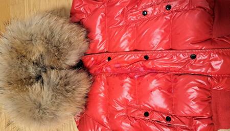 Red Moncler Cum