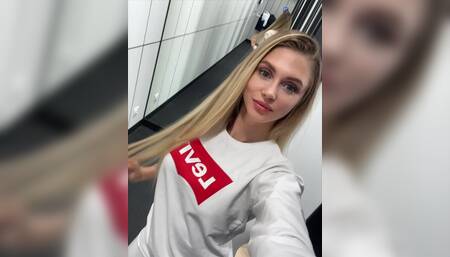 Masturbation in dressing room ????????