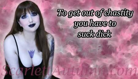 Get out of Chastity by Sucking Dick - MP4 HD 1080p
