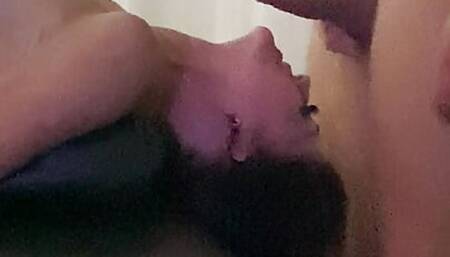 Hard Upside down Face Fuck with horny Hot Milf