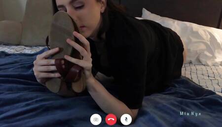 Miss You Video Call with Sandals Worship and Squirting