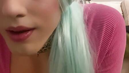 Emily rides dildo and cums all over her self after workout