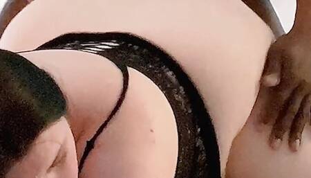 Sexy Hot Chubby White Girl Gets Cummed in