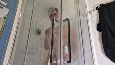 Flexing in the shower