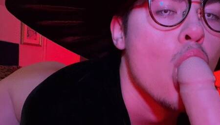 Wicked witch rides on Halloween