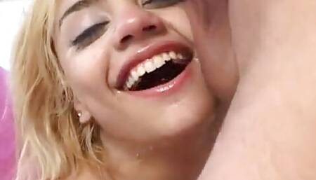 Amateur Latina Teen Luciana Sucks Old Cock and Got Cum