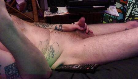 Playing with His Big Dick and Edging