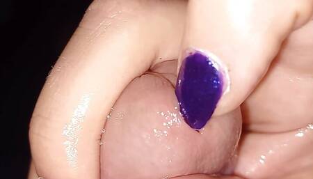 Handjob from GF with Nail in Peehole