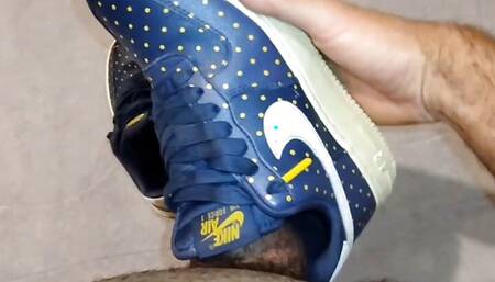Cumshot on my wife's Nike af1 sneaker