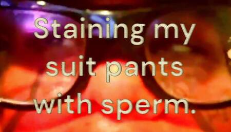 Suit pant stainage.