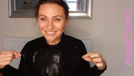 Perverted rimming milf wife used as a toilet