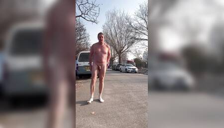 Flash on the street naked