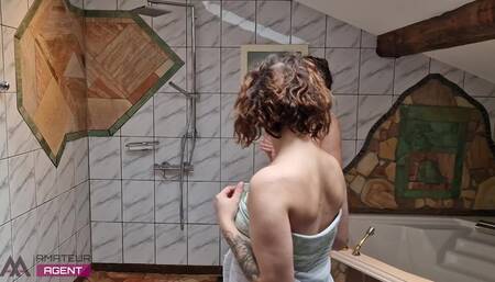 Are you coming to shower with us?