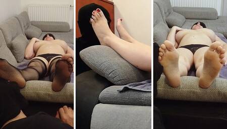 Alex worships his milf's feet