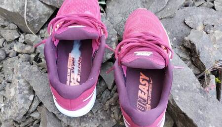Cumming three times on my wife's Nike sneaker