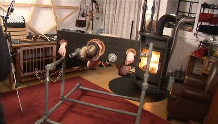 Peril in the crank up pillory