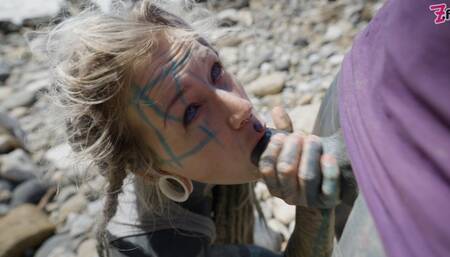 Blowjob and Facial on the Beach with Lily Lu