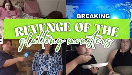 Revenge of the gluttony monsters! (Mindless mutual gaining apocalypse fantasy)