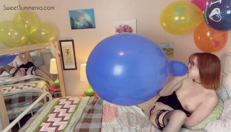 B2P Preinflated Periwinkle 17’’ Tuftex while Rubbing my Pussy