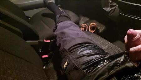 Pissing and Cumming in my van