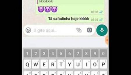 I cuckold husband talking to my slut bitch wife bitch by whatsapp part 2