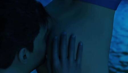 Projekt Passion Hot Busty Blonde Gets Ass Eating Rimjob at Romantic Oasis at Night