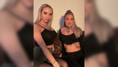 THREESOME! Me and @inked_chelsey love to share his big cock and suck him until he cums all over our face????????????