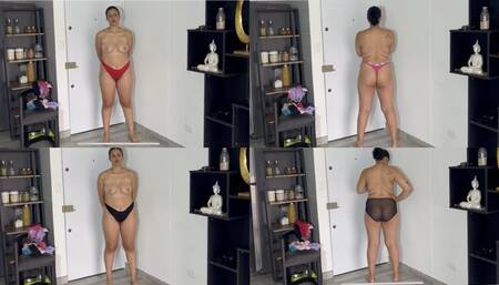 720P try-on haul with my panties for stepdaddy 15 pantys