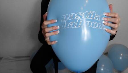 testing the sky blue nastila balloons