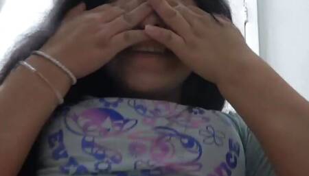 Teen Girl, I fuck her in the bathroom while her boyfriend in the store.I come inside her little and tight pussy..