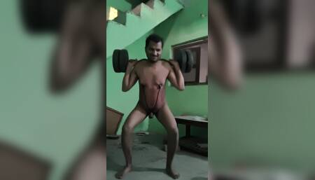 Indian dumb dog chitransh govila naked workout