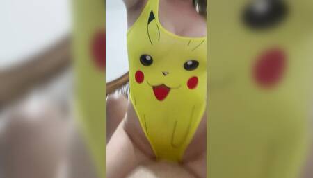 Eating naughty Pikachu - moaning