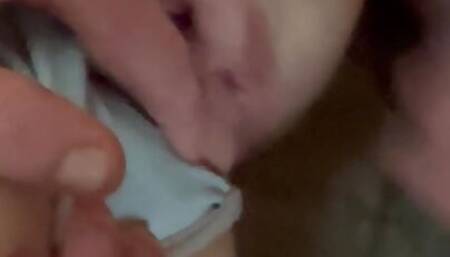 old man wanks cum into me