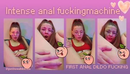 Intense first time anal with my fucking machine