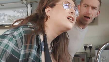 Jasmine Brooks Holds Up A Sign And Begs Her Neighbour Danny To Come Over & Fuck Her - BRAZZERS