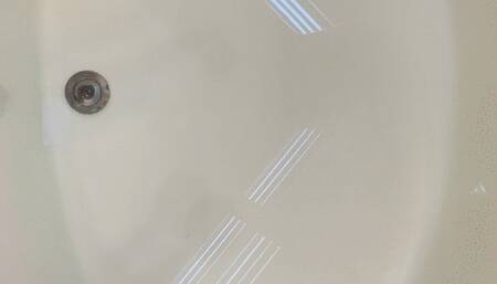 Carissa in her Butterfly Panties in the Bathtub