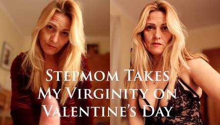 Stepmom Takes My Virginity for Valentine's Day