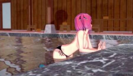 Quintessential Quintuplets: has sex in a private hottub