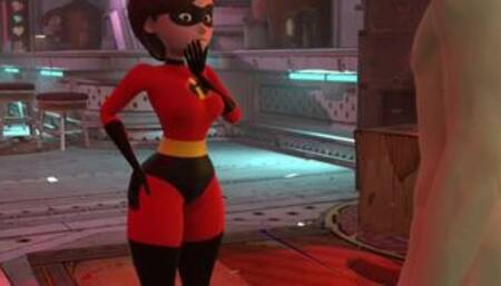 Elastic Girl Surprise in the Bar The Incredibles