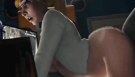 FNAF Security Breach Vanessa Sucked and Fucked in a Office at Freddy Fazbear Mega Pizzaplex