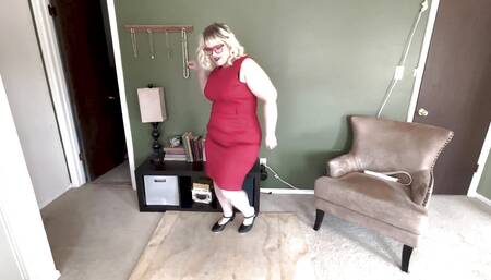 Valentines Striptease Dirty BBW Sings and Dances Till She Is Naked, Begging You to Stroke Your Cock for Her