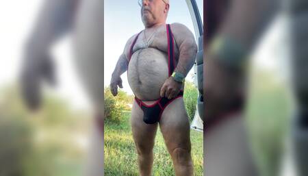 A LITTLE OUTSIDE JERKING OFF