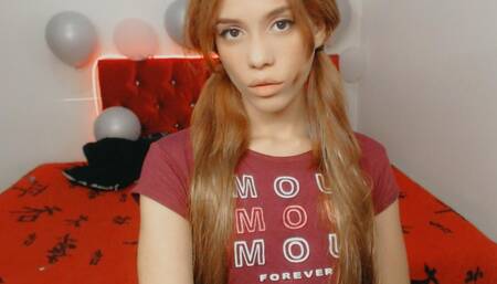 POV: blowjob with red head