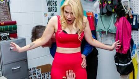 Fucking blonde milfs face and pussy at the office