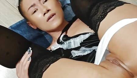 Housekeeper from Asia - Holy shit! She incredibly hospitable receive in ass hole and love creampie