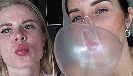 Friends Blow Bubbles (1920x1080 HD) MP4