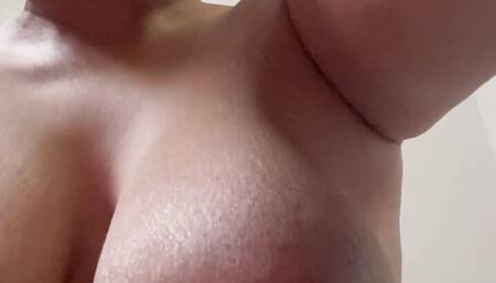 Natural boobs on display