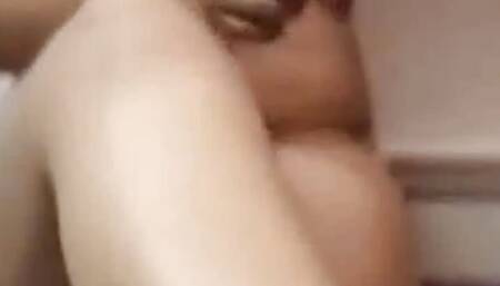 Indian hot girl having romantic boobs with boy In Doggy Style sex