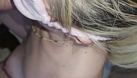 Sweet amateur babe takes a huge load of cum on her face - audrey 2024