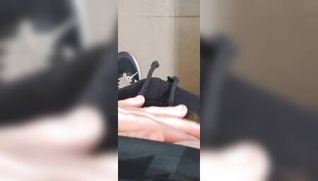 hairy fucking guy ok with his dick pulled through his pants